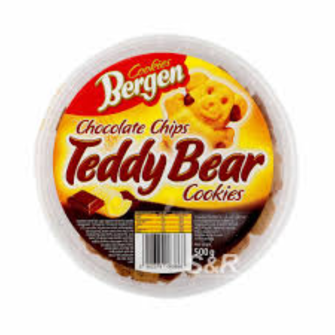 BERGEN TEDDY BEAR COOKIES CHOCOLATE 500G